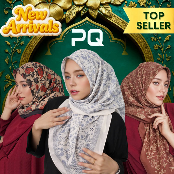 PANDA QUEENIE TUDUNG BAWAL PRINTED